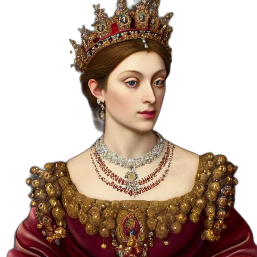 crown, jewelry, face, photorealistic transparent PNG cut-out