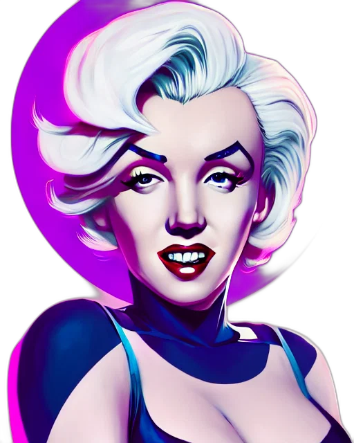 face, comic book art, cartoon, fantasy art transparent PNG cut-out