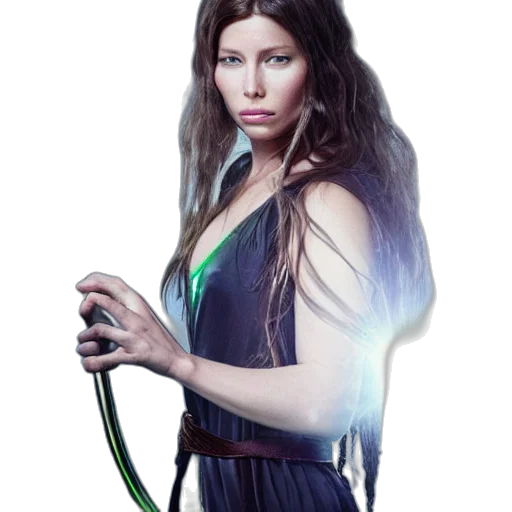 staff, jewelry, hair, dress transparent PNG cut-out