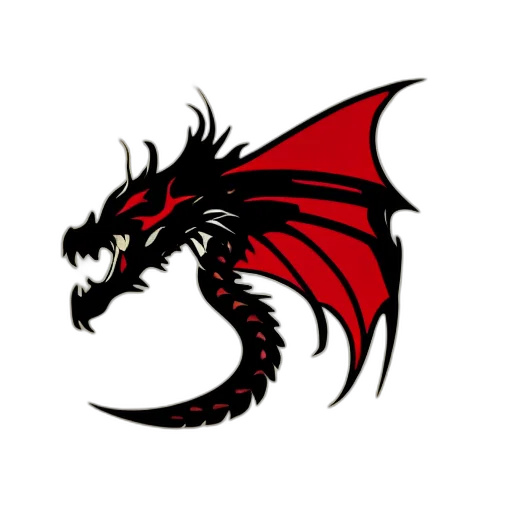 dragon, staff, fantasy art, pixel art transparent PNG cut-out