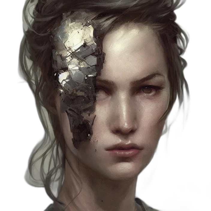 face, mask, crown, robot transparent PNG cut-out