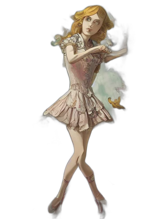 dress, staff, mask, weapon transparent PNG cut-out