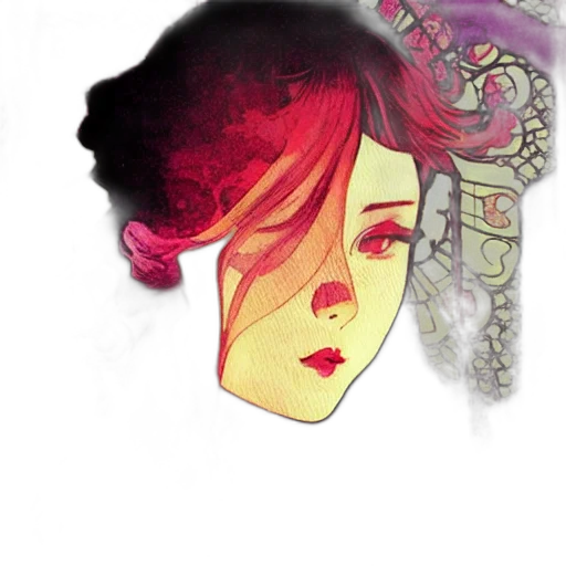 face, mask, crown, concept art transparent PNG cut-out