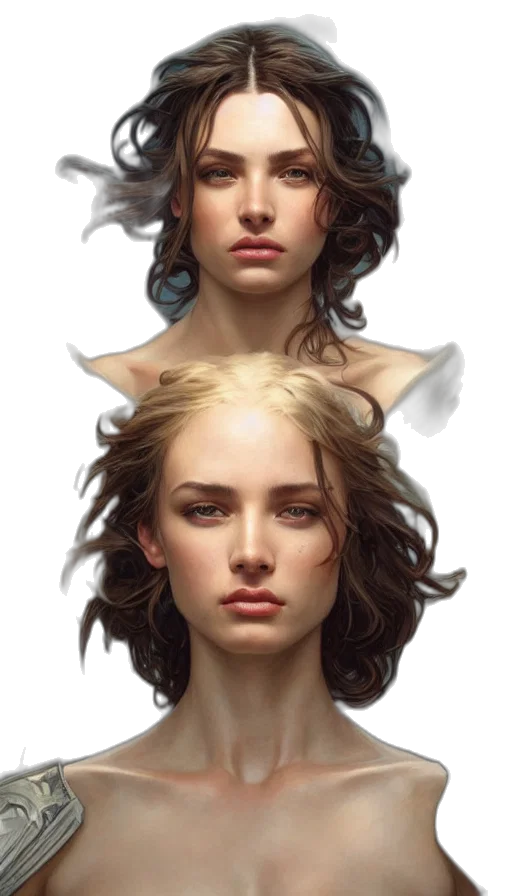 face, crown, fantasy art, concept art transparent PNG cut-out