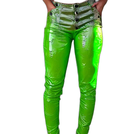 jacket, 3d render, cyberpunk, concept art, photorealistic, green, neon, slime transparent PNG cut-out