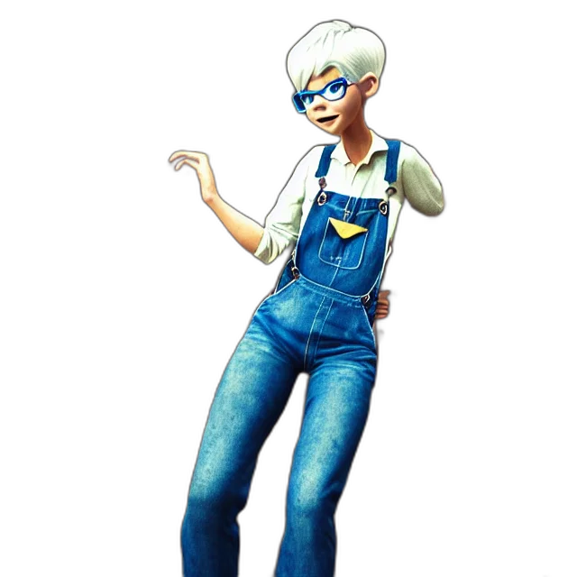 robot, staff, concept art, cartoon, 3d render, comic book art, full, body transparent PNG cut-out