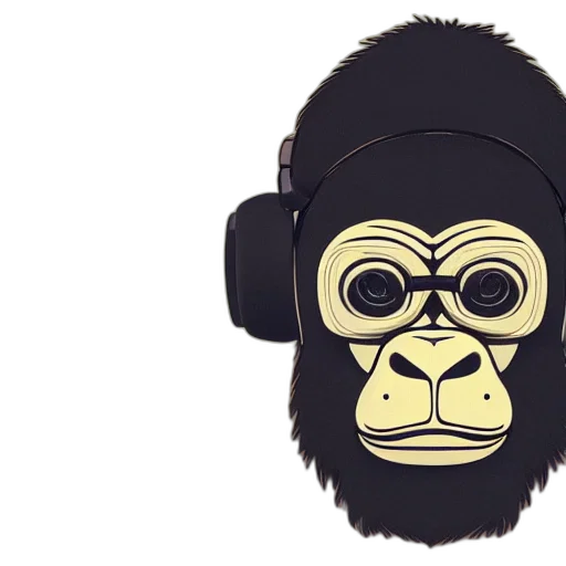 mask, concept art, cartoon, photorealistic transparent PNG cut-out