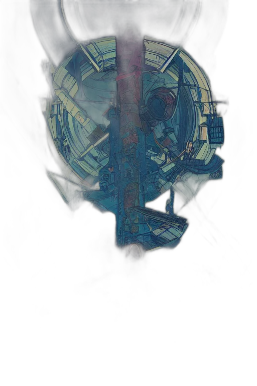 robot, mask, weapon, umbrella transparent PNG cut-out