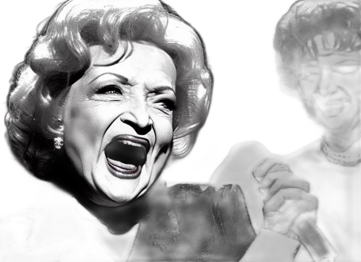 photorealistic, fire, publicity, photo, still, betty, white, gangsta transparent PNG cut-out