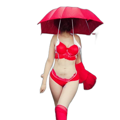 umbrella, 3d render, concept art, photorealistic transparent PNG cut-out