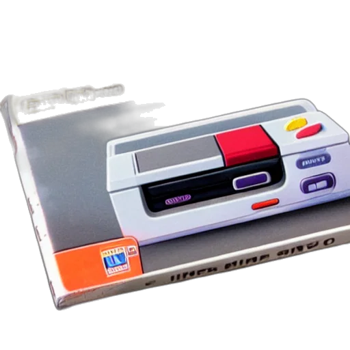 3d render, super, nintendo, cartridge transparent PNG cut-out