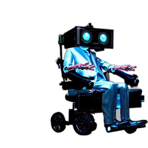 robot, staff, car, creature transparent PNG cut-out