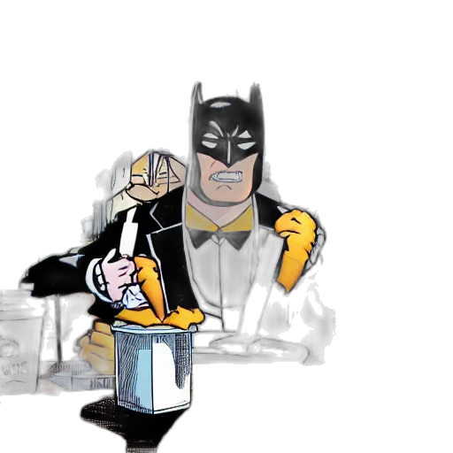 comic book art, concept art, cartoon, watercolor transparent PNG cut-out