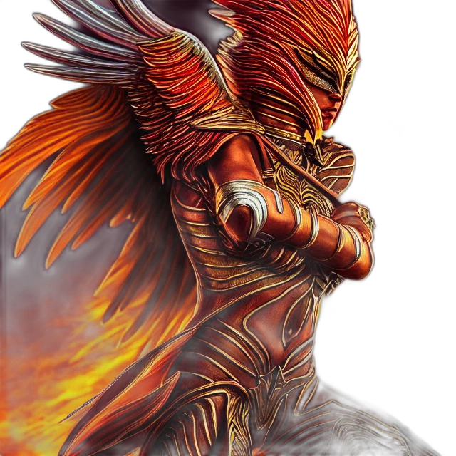 dragon, mask, creature, staff transparent PNG cut-out