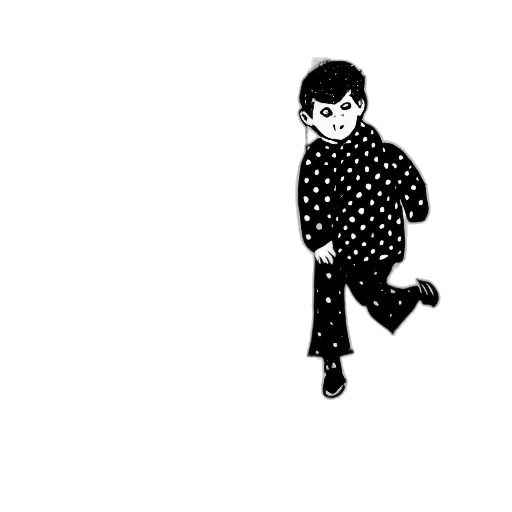 jacket, creature, shoes, staff, pixel art, cartoon, comic book art, concept art transparent PNG cut-out