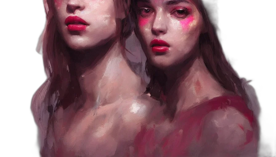 face, mask, oil painting, photorealistic transparent PNG cut-out