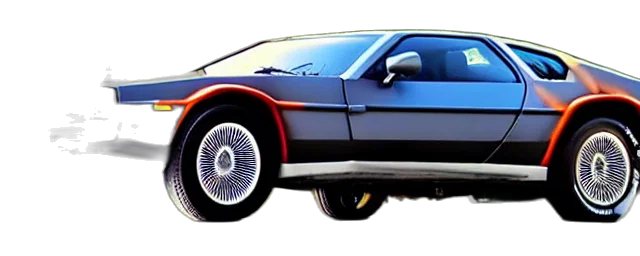 car, concept art, photorealistic, vaporwave transparent PNG cut-out