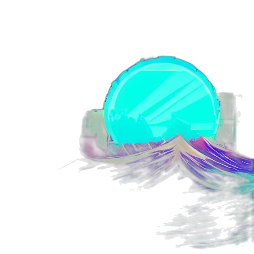 bottle, crown, hat, hair, vaporwave, concept art, 3d render, watercolor transparent PNG cut-out