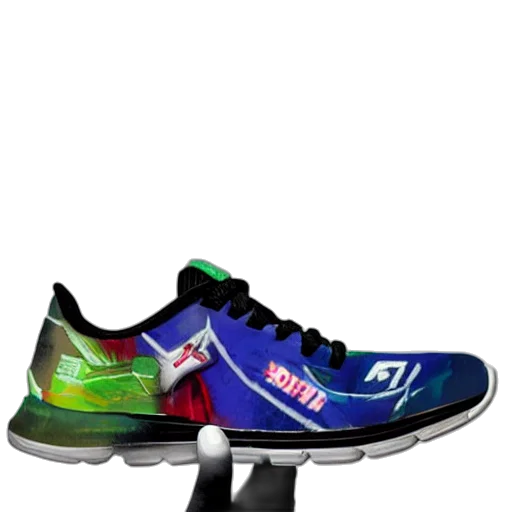 shoes, 3d render, running, shoe transparent PNG cut-out