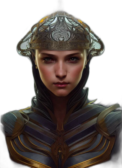 face, crown, staff, hat, fantasy art, concept art, photorealistic, cyberpunk transparent PNG cut-out