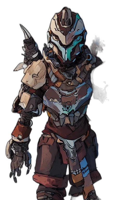 robot, mask, weapon, sword transparent PNG cut-out