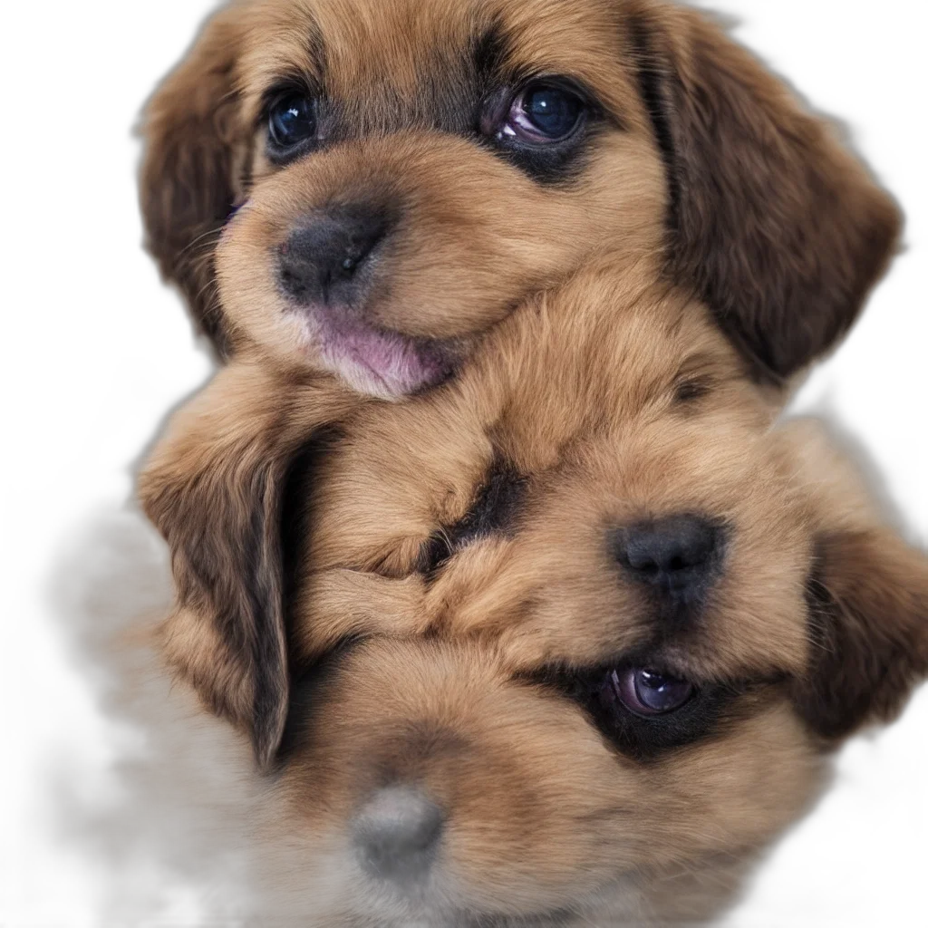 animal, face, photorealistic, oil painting transparent PNG cut-out