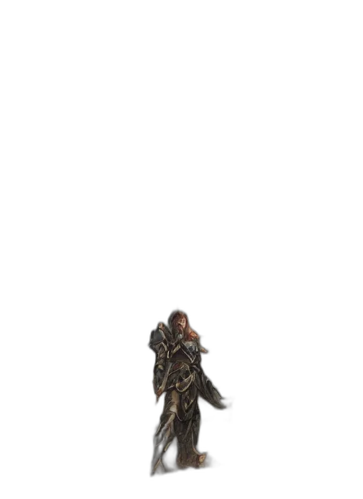 sword, weapon, staff, jacket, pixel art, concept art, fantasy art, 3d render transparent PNG cut-out