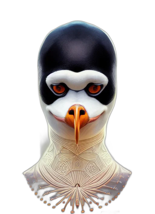 mask, animal, face, creature, concept art, 3d render, photorealistic, comic book art transparent PNG cut-out
