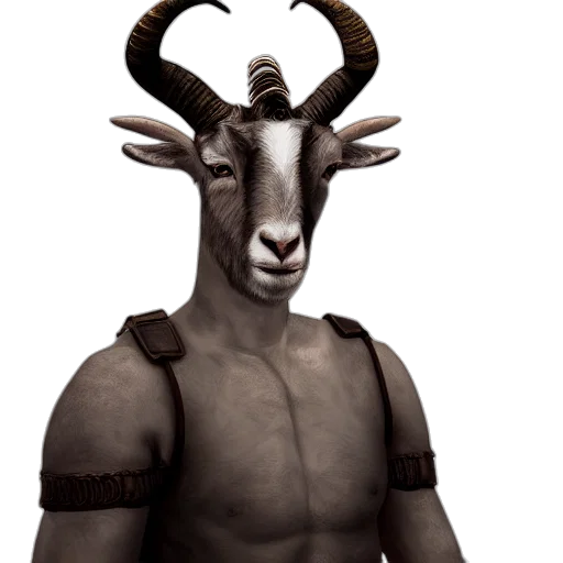 mask, animal, creature, staff, concept art, 3d render, fantasy art, photorealistic transparent PNG cut-out