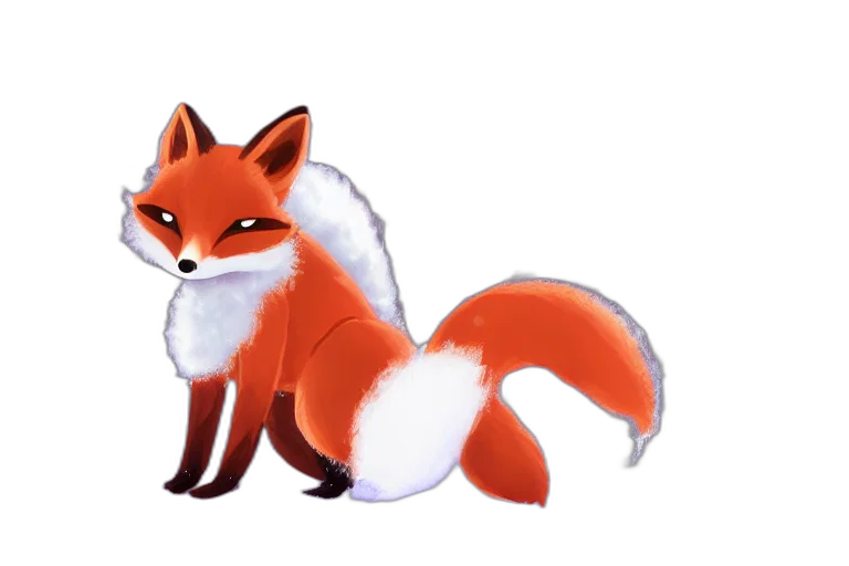 animal, staff, creature, concept art, fantasy art, pixel art, watercolor, red transparent PNG cut-out