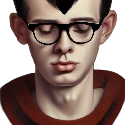 face, photorealistic, cartoon, comic book art transparent PNG cut-out
