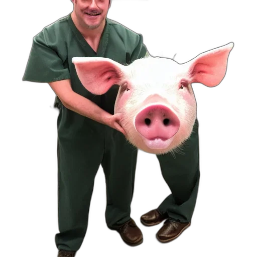 staff, mask, animal, inmate transparent PNG cut-out