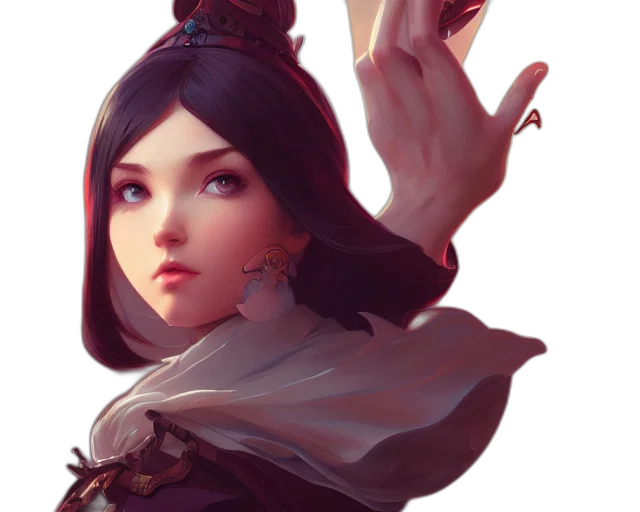 crown, staff, face, weapon, fantasy art, concept art, photorealistic, anime transparent PNG cut-out