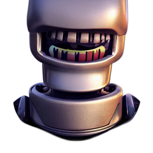 robot, face, staff, mask, 3d render, concept art, pixel art, photorealistic transparent PNG cut-out