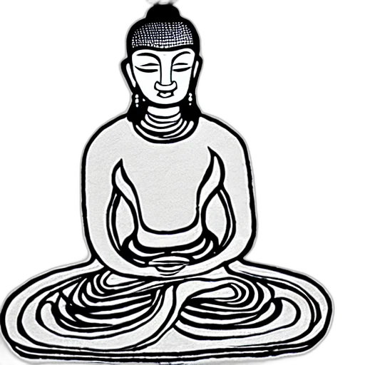 zen, ink transparent PNG cut-out