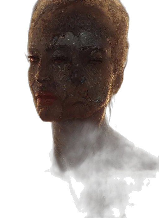 face, mask, robot, creature transparent PNG cut-out
