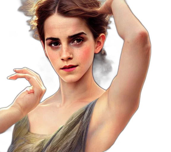 dress, jewelry, photorealistic, fantasy art, concept art, oil painting, photography, hairt transparent PNG cut-out