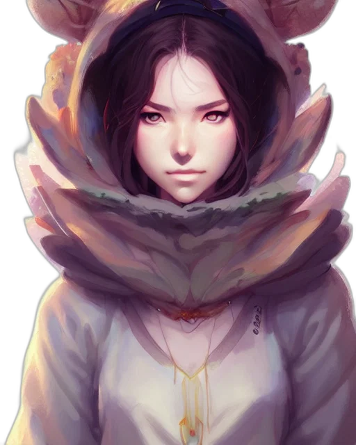 face, jacket, mask, staff, fantasy art, concept art, anime, pixel art transparent PNG cut-out