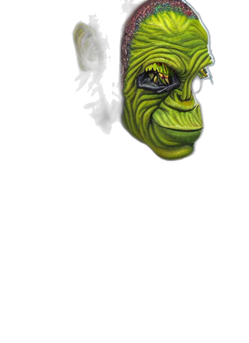 mask, face, creature, staff transparent PNG cut-out