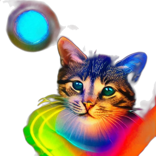 staff, animal, pixel art, photorealistic, vaporwave, fantasy art, outer space, colorful transparent PNG cut-out