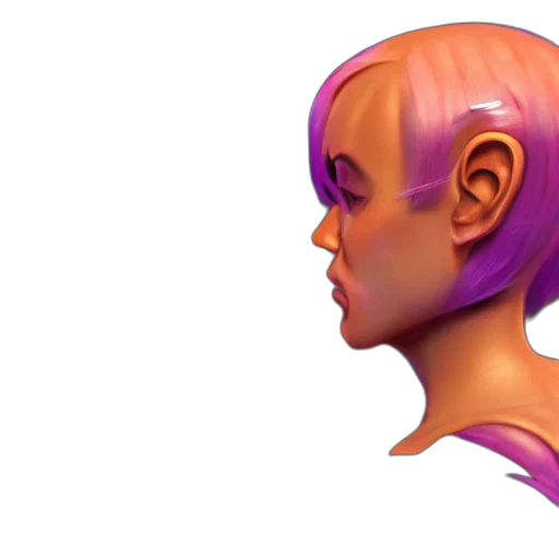 face, crown, robot, hair transparent PNG cut-out