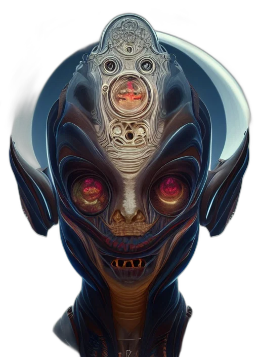 mask, face, robot, creature transparent PNG cut-out