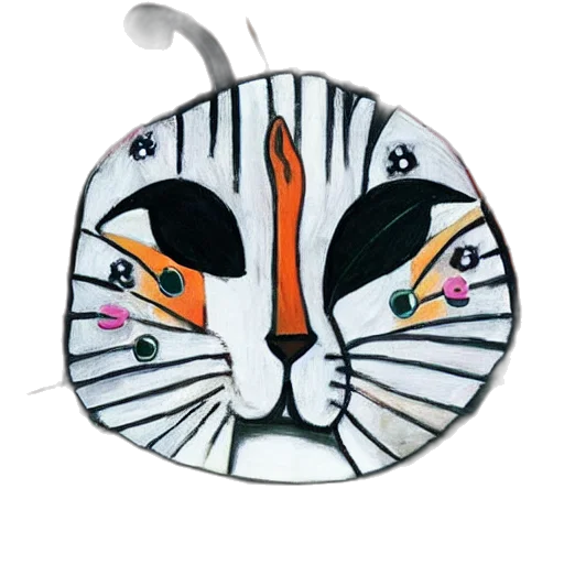 jewelry, mask, flower, cat, picasso transparent PNG cut-out