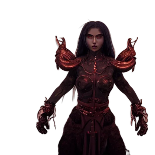 staff, concept art, fantasy art, 3d render transparent PNG cut-out