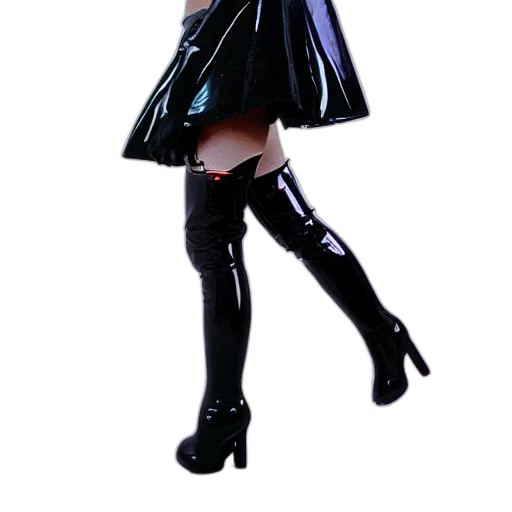 dress, staff, umbrella, robot, 3d render, cyberpunk, concept art, photorealistic transparent PNG cut-out