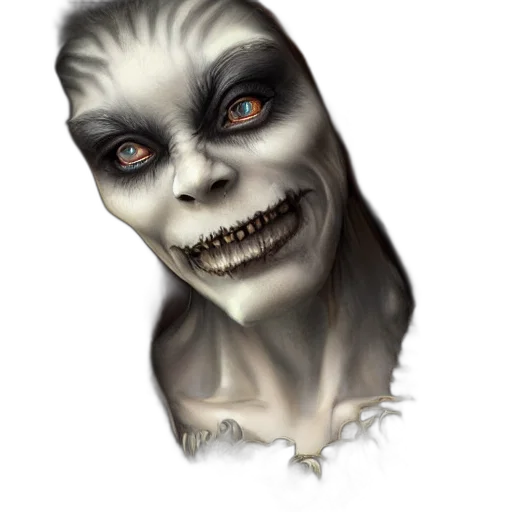 face, creature, mask, staff, fantasy art, concept art, photorealistic, 3d render transparent PNG cut-out