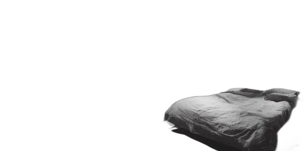 furniture, umbrella, shoes, jacket, photorealistic, 3d render, monochrome, nighttime transparent PNG cut-out