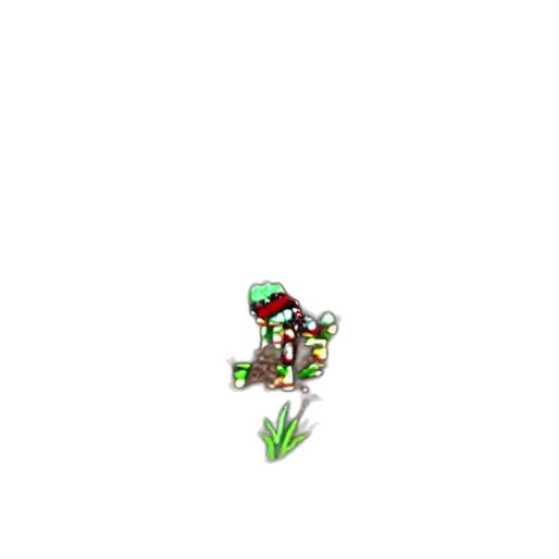 robot, weapon, staff, creature, pixel art, concept art, 3d render, fantasy art transparent PNG cut-out