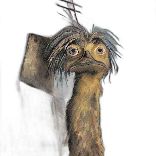 staff, hair, creature, animal transparent PNG cut-out