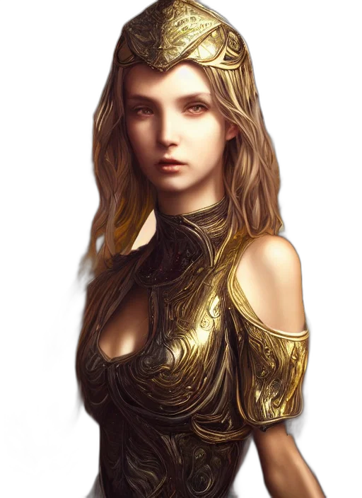 dress, crown, face, jewelry, fantasy art, concept art, photorealistic, pixel art transparent PNG cut-out